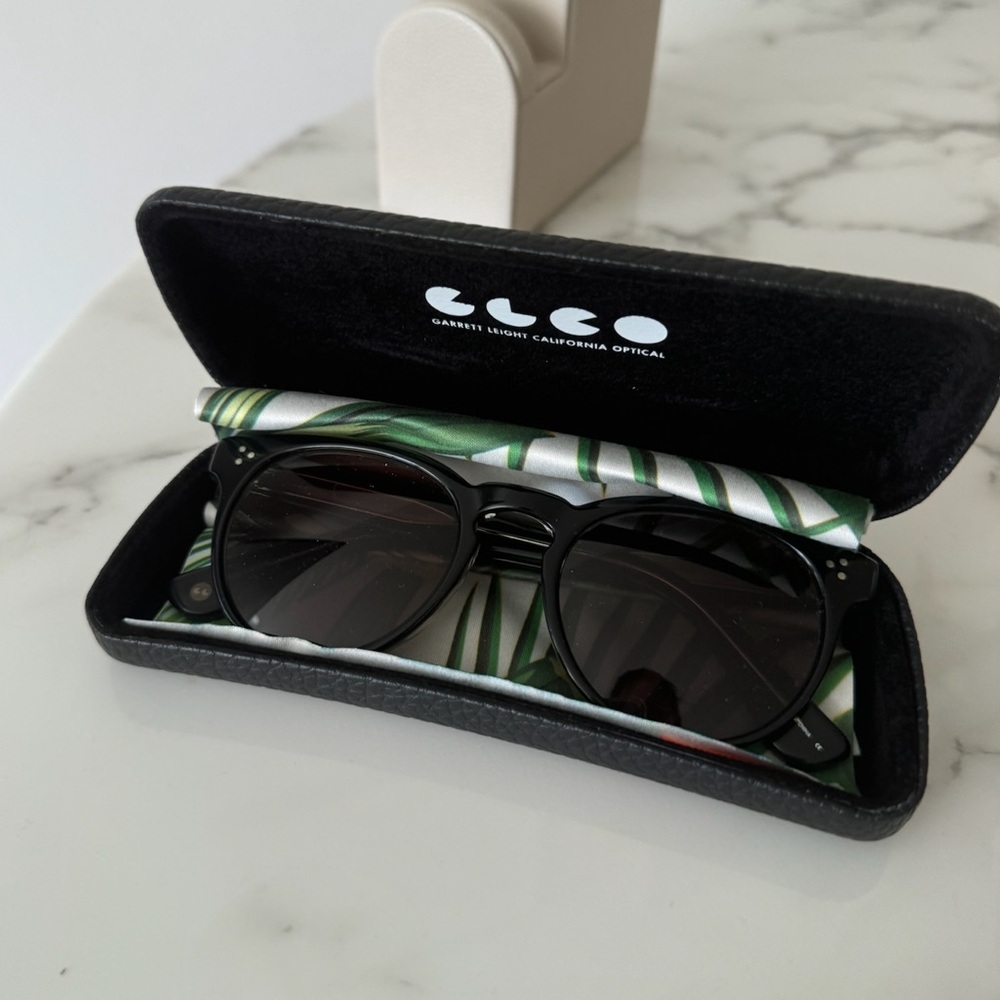 Garrett Leight Boccaccio BKLCY black sunglasses - Picture 3 of 9